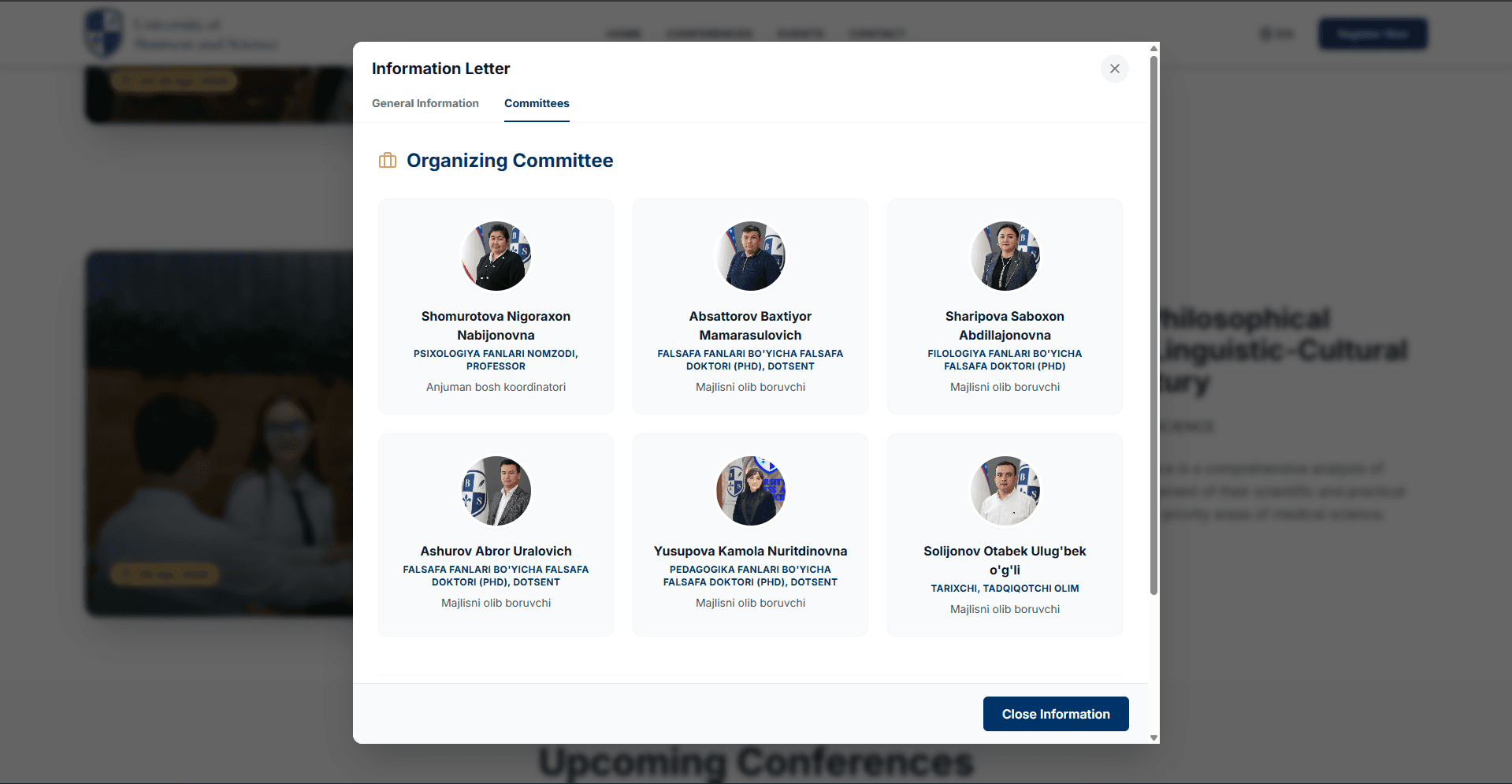 UBSU Conference Portal 4