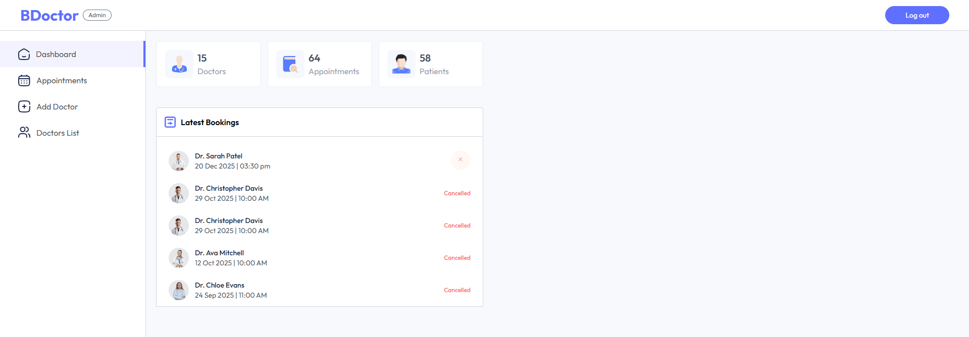 Doctor Appointment System with Admin Panel 4