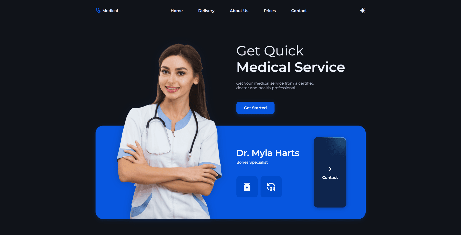 Medical Services Landing Page