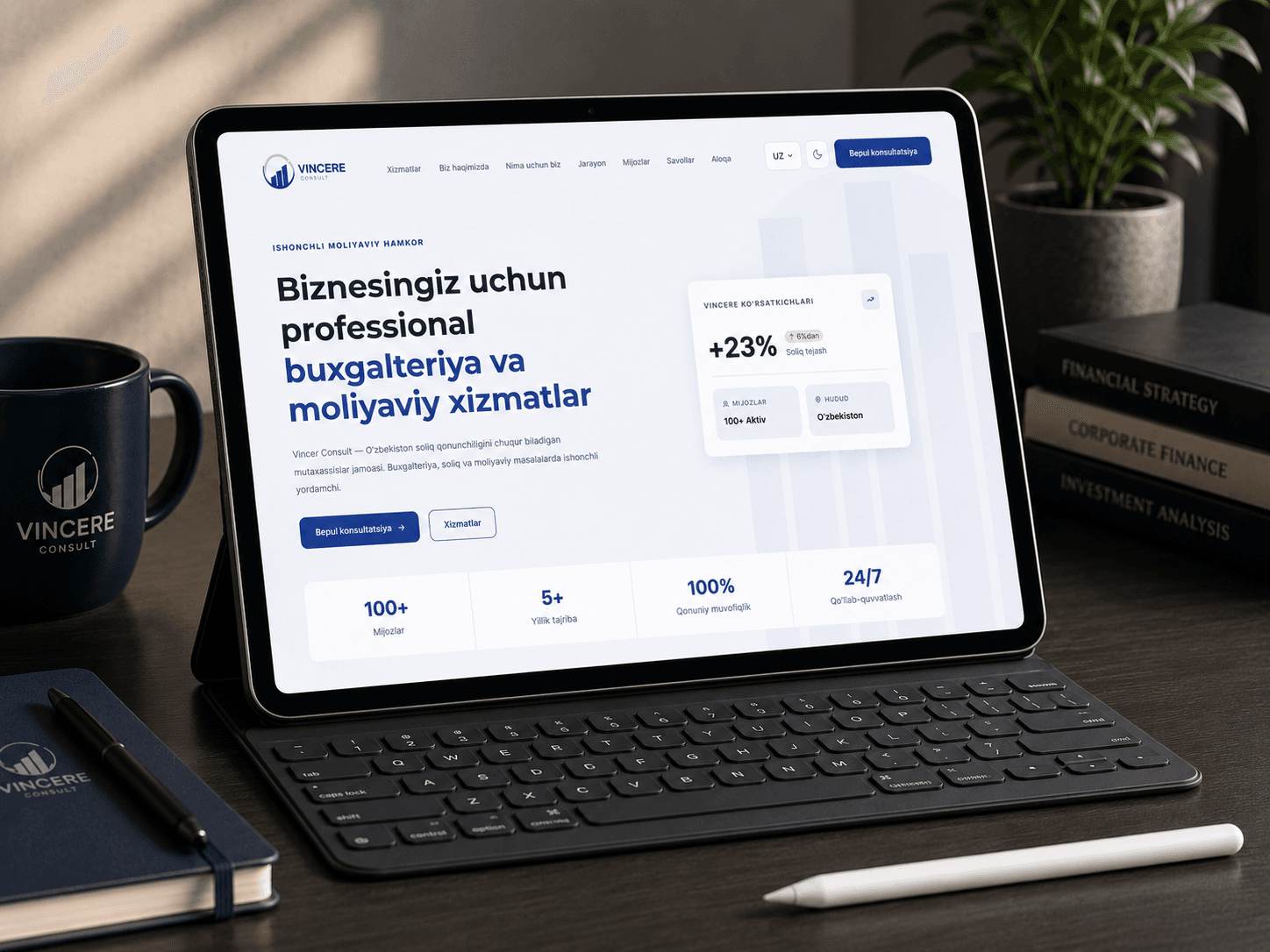 Vincer Consulting Landing Page 3