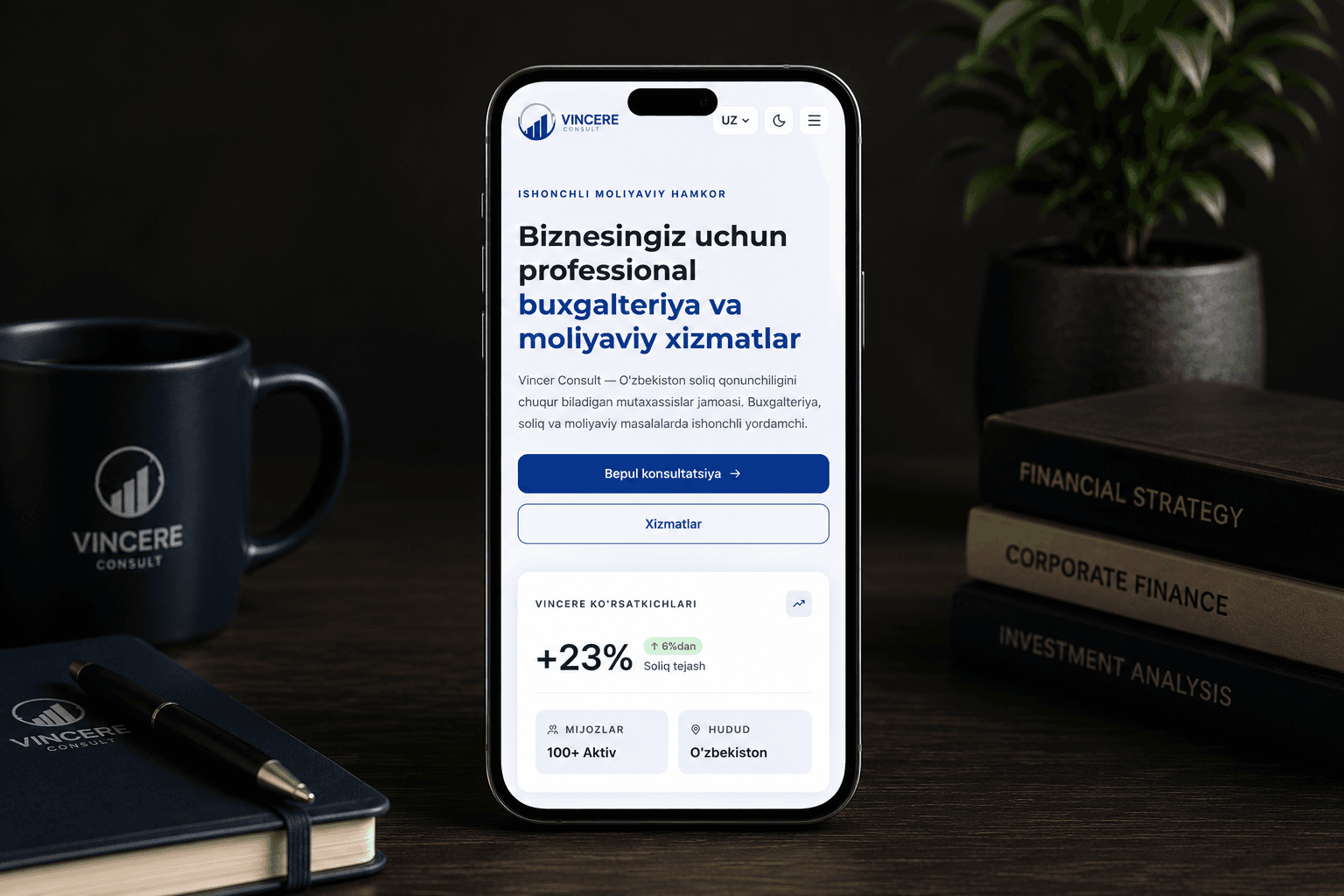 Vincer Consulting Landing Page 4
