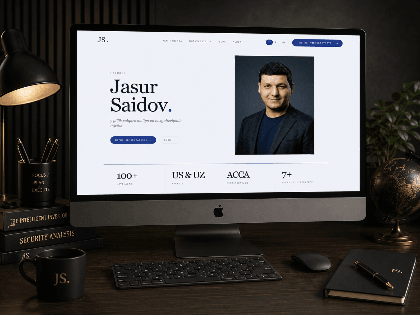 Jasur Saidov Personal Website & Admin Panel 1