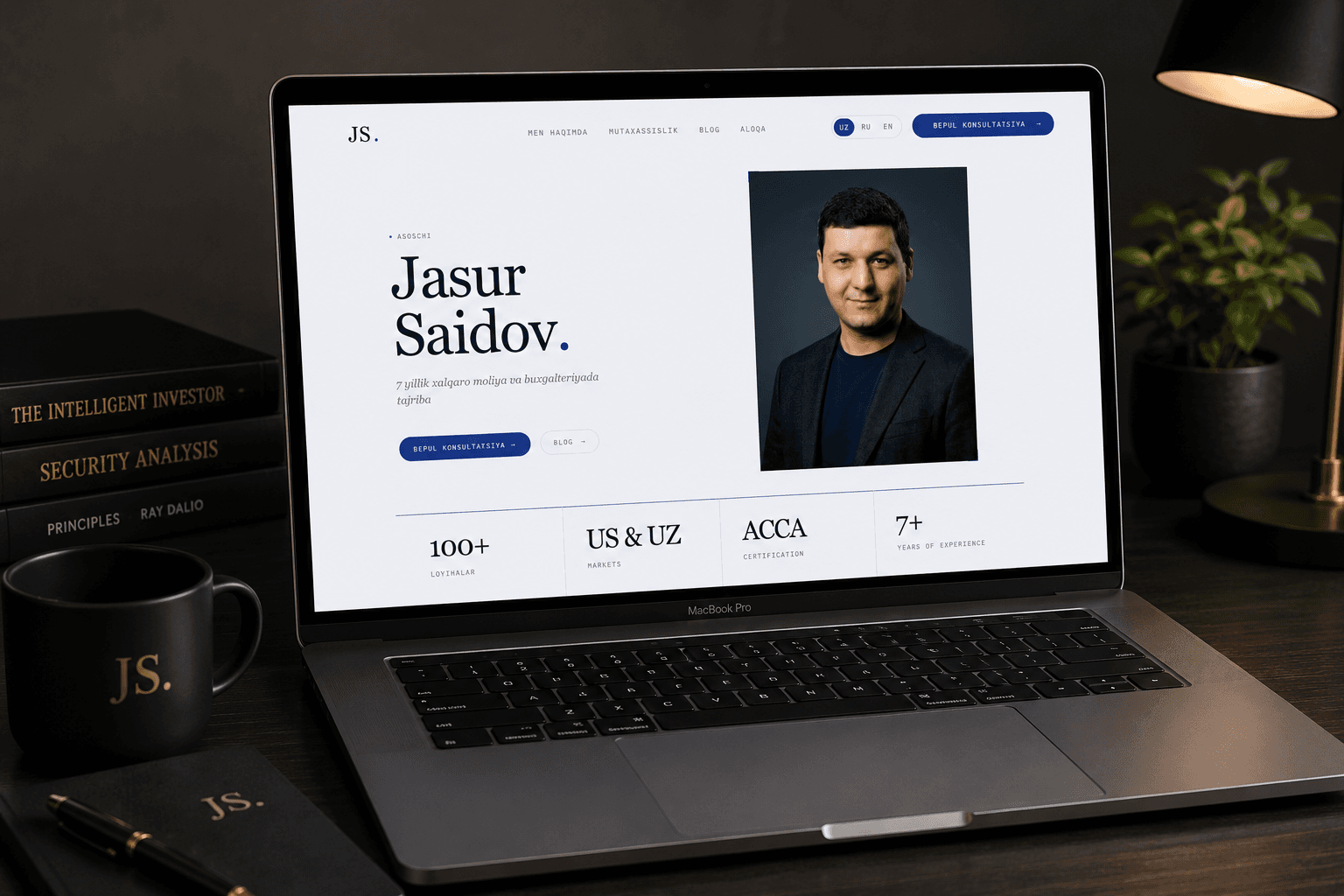 Jasur Saidov Personal Website & Admin Panel 2