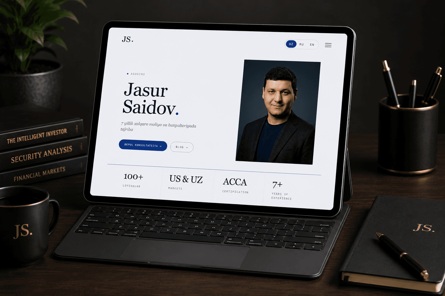 Jasur Saidov Personal Website & Admin Panel 3