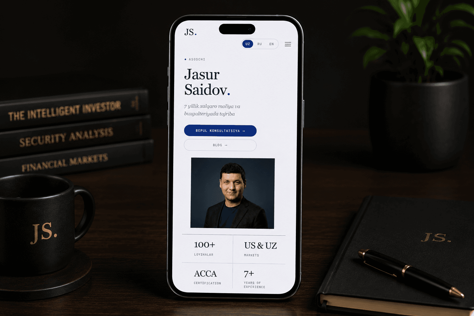 Jasur Saidov Personal Website & Admin Panel 4