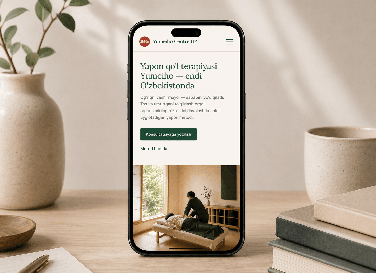 Yumeiho Therapy Center Website & Admin Panel 4