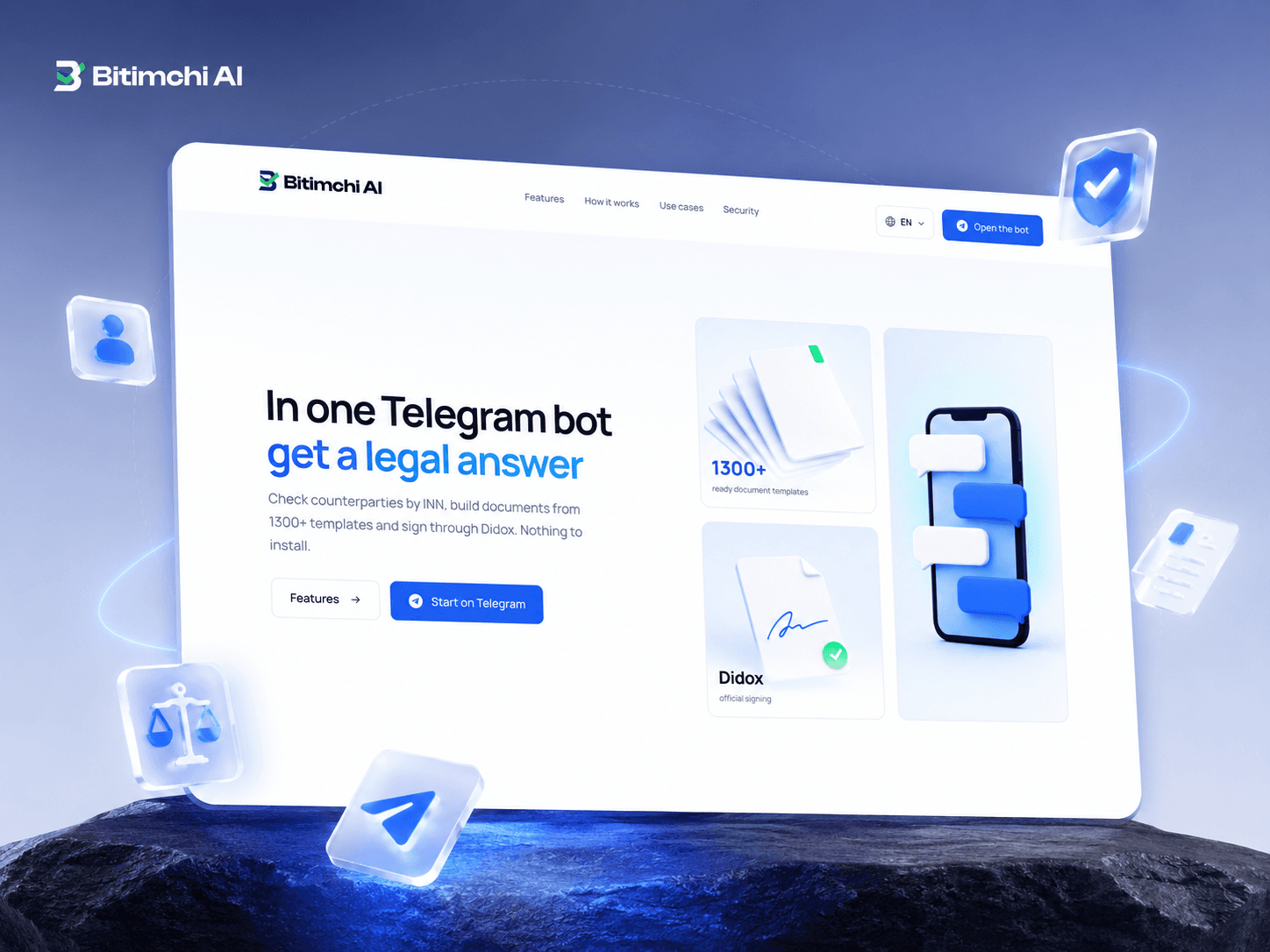 Bitimchi AI Landing Page