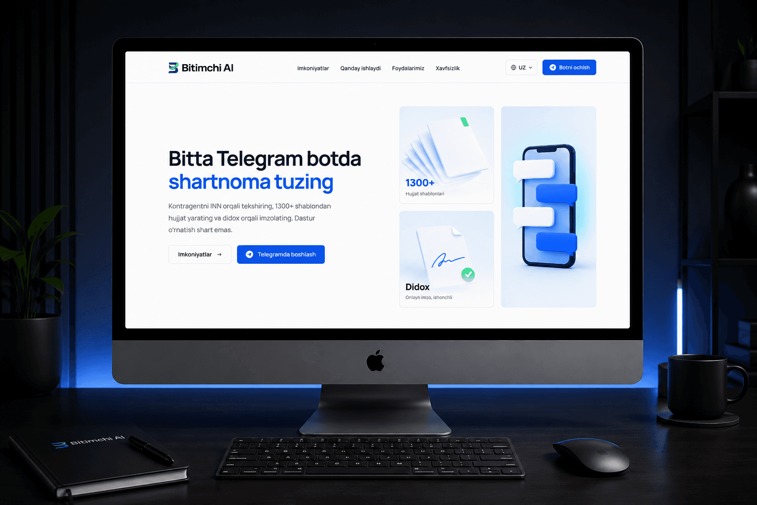 Bitimchi AI Landing Page 1