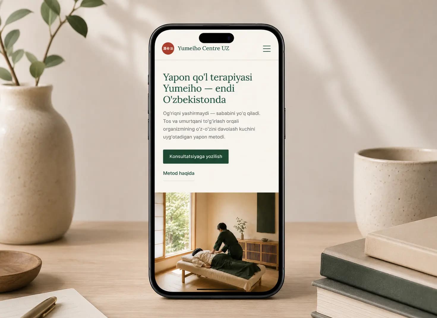 Yumeiho Therapy Center Website & Admin Panel 4